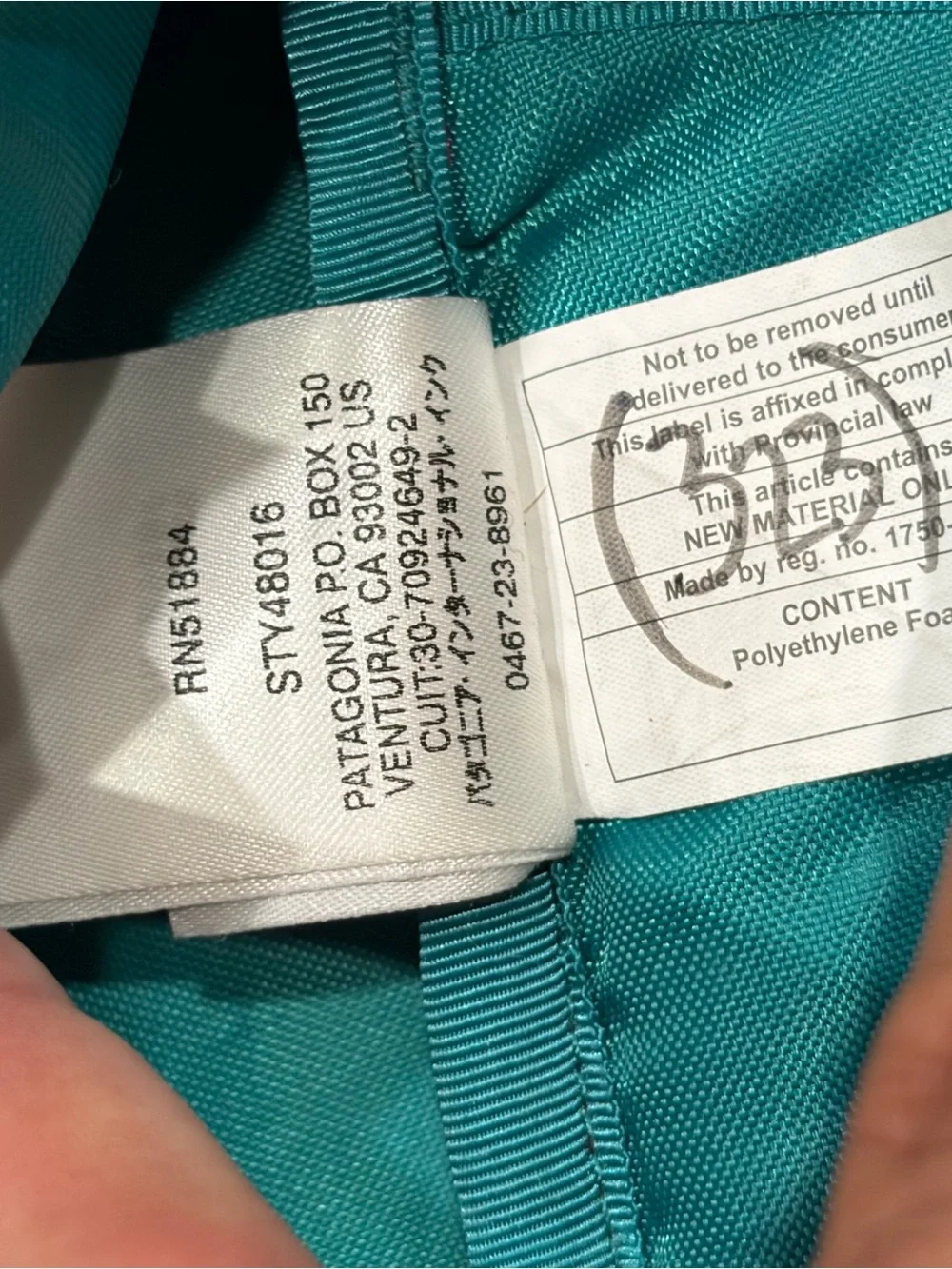 Patagonia Arbor Daypack Hiking Backpack 20l Marroon / Teal